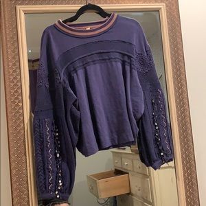 💜 Free People Fringe Top💜